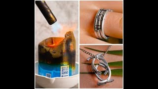 Uitmuntende transformatie van aluminium blikje naar sieraden ring ketting 💍 [upl. by Philippe614]