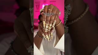 GOLD NAILS ONLY💅🏾👸🏾 asmr [upl. by Rettuc]