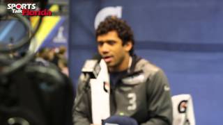 Super Bowl XLVIII Seattle Seahawks Russell Wilson On Controling His Emotions [upl. by Fradin]