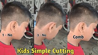 kids simple hair cutting  Step by Step Tutorial school boy hair cut [upl. by Llevra711]