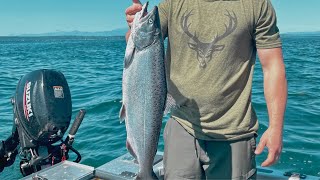 Puget Sound KING SALMON Fishing [upl. by Onirefes]