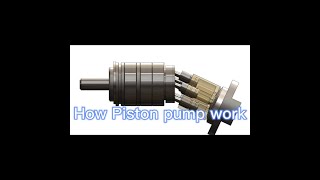 How piston pump worksAxial piston pump working [upl. by Liesa]