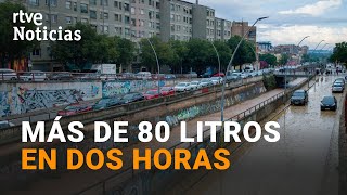 LLUVIAS Las fuertes TORMENTAS en CATALUÑA dejan en TERRASSA la peor PARTE  RTVE Noticias [upl. by Studner]