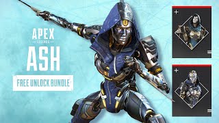 Apex Legends Ash Free Unlock Bundle [upl. by Htiekram658]