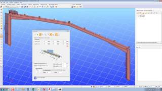 2D Steel Portal Frame in Consteel Full tutorial [upl. by Teiluj]