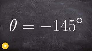 Find the reference angle and sketch both angles in standard position [upl. by Rickard]