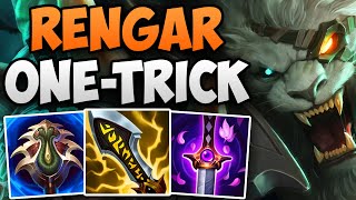 CHALLENGER RENGAR MAIN INSANE SOLO CARRY GAMEPLAY  CHALLENGER RENGAR JUNGLE  Patch 1412 S14 [upl. by Salome]