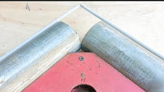 how to quickly cut pipe for 90 degree joint [upl. by Judenberg]