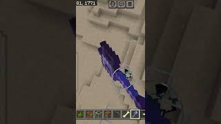 1 SHOT THE WARDEN WITH ENCHANTED MACE WIND BURST INSANE KO minecraft short [upl. by Aineles]