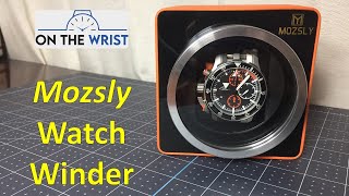 Mozsly Single Watch Winder Quite Stylish and Compact Also Turns Per Day Explained and Tested [upl. by Elise]