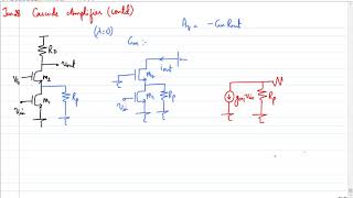 Unit 1 Lecture 10Cascode amplifier contd [upl. by Akinorev]