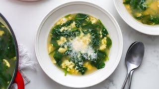 Lemony Stracciatella Soup Recipe [upl. by Ultan917]