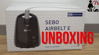 SEBO Airbelt E3 Canister Vacuum Cleaner Unboxing [upl. by Markus]