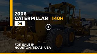 2006 CATERPILLAR 140H MOTOR GRADER FOR SALE [upl. by Chabot]