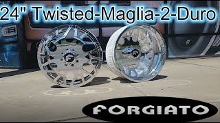 Forgiato 24quot Twisted Maglia Dually Rims for Chevy 3500 [upl. by Tammany84]