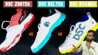 DSC Zooter vs DSC Belter vs DSC Beamer  Best cricket shoes under 1000 [upl. by Meras]