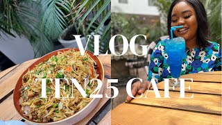 Vlog Ft Ten25 Cafe  Madina market cooking… [upl. by Camarata]