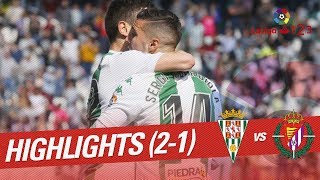 Resumen de Córdoba CF vs Real Valladolid 21 [upl. by Syxela]