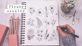 Twelve Easy Flower Doodles You Need To Know [upl. by Baker]