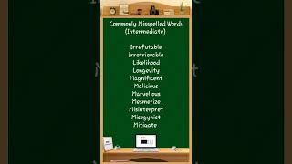 Commonly Misspelled Words 140 comprehension learningwords sentencestructure [upl. by Leugim180]