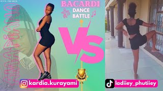 Bacardi Dance Battle Kardia Kurayami vs Ladiiey Phutiiey  Amapiano dancing [upl. by Leinahtam]