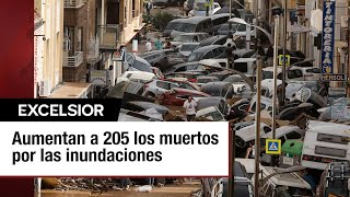 España se elevan a 205 los muertos por las lluvias torrenciales en Valencia [upl. by Acirretal900]