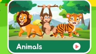 Animals Name in English kids Learning [upl. by Leilah195]