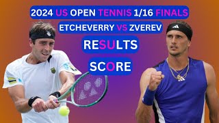 Alexander Zverev vs Tomas Martin Etcheverry Results amp Score 2024 US Open Tennis 116Finals [upl. by Landrum641]