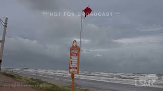 61824 Galveston TXTropical Storm begins impacting Texas coast [upl. by Nnyliak]