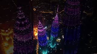 KLCC 2024 COUNTDOWN LIGHT SHOW 🎆 drone klcc 2024 countdown kualalumpur [upl. by Retlaw]