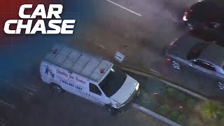 Suspected Grand Theft Auto suspect takes police on a scary chase through Los Angeles [upl. by Sada]