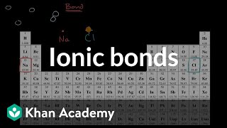 Ionic bonds  Molecular and ionic compound structure and properties  AP Chemistry  Khan Academy [upl. by Heisel]