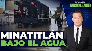 Suman 5 mil damnificados por el desbordamiento del río Coatzacoalcos  Noticias con Nacho Lozano [upl. by Hearsh]