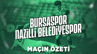 TFF 2 Lig 23 Hafta  Bursaspor 00 Nazilli Belediyespor Maçın Özeti [upl. by Anyek43]