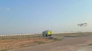 Chitrakoot airport first flight Takeoff Chitrakoot to Lucknow [upl. by Maghutte462]