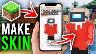 How To Make A Minecraft Skin On Mobile  Full Guide [upl. by Ednihek306]