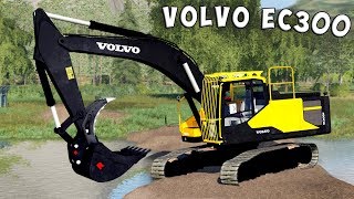 Farming Simulator 19  VOLVO EC300 EXCAVATOR [upl. by Mahon]