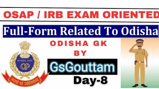 odishagk day8 osap irb odisha police importantquestions facts motivation [upl. by Akins722]