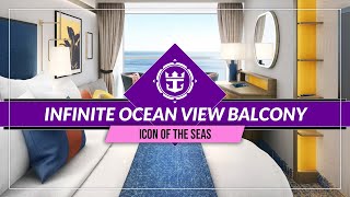 Icon of the Seas  Spacious Infinite Ocean View Balcony I1I3 Cabin Tour [upl. by Drofdarb]