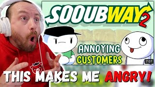 MAKES ME ANGRY TheOdd1sOut Annoying Customers sooubway 2 REACTION [upl. by Ahsinaw531]