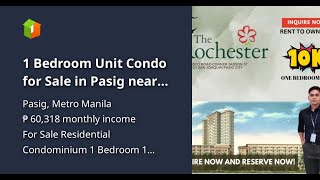 1 Bedroom Unit Condo for Sale in Pasig near BGC NAIA PASAY [upl. by Det]