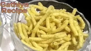 gathiya recipe  bhavnagari gathiya  गाठिया  farsan recipe  ગાંઠીયા [upl. by Cadmann50]