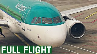 FULL FLIGHT  Aer Lingus Economy  Dublin DUB to London Heathrow LHR  Airbus A320 [upl. by Kenti]