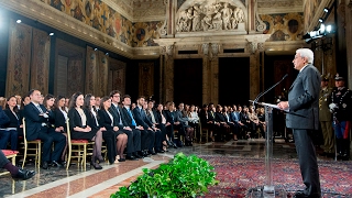 Mattarella incontra i Magistrati ordinari in tirocinio [upl. by Neelrahs343]