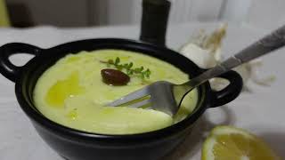 How to make Greek Garlic Potato Dip  Skordalia [upl. by Atimad]