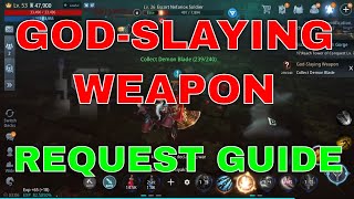 Mir4 Request Quest Clue God Slaying Weapon Bicheon Castle Guide Tips Trick [upl. by Eimmak918]