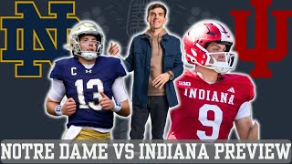 CFP Round 1 Preview Indiana Hoosiers AT Notre Dame Fighting Irish [upl. by Aisyat747]