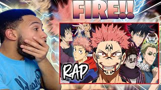 945Mari JUJUTSU KAISEN SHIBUYA RAP CYPHER  Reaction [upl. by Ahearn]