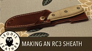 Making a Leather Rat Cutlery RC3 Sheath [upl. by Heppman]