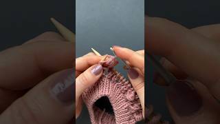 🧶 1Minute Bobble Quick Knitting Tips [upl. by Llemrej]